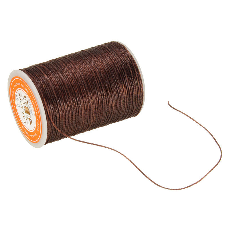 115m Dacron Wax Line Round DIY Leather Craft Tool 0.55mm For Shoe Sewing