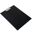 Deli 9224 A4 PVC Clip Board Portable Black Writing Board Clipboard Office School Meeting Accessories With Metal Clip