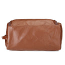 Leather Toiletry Bag Men Large Shaving Brush Cosmetic Travel Kits Organizer Case