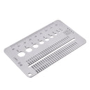 Machifit 0.1-10mm Diameter Measuring Gauge Stainless Steel Drill Bit Bolt Wire Gauge