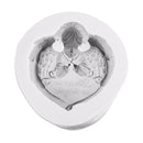 3D Fondant Cake Mold Silicone Baking Mould Angel Wing Decorating With Letters