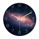 Loskii CC021 Creative Starry Pattern Wall Clock Mute Wall Clock Quartz Wall Clock For Home Office Decorations