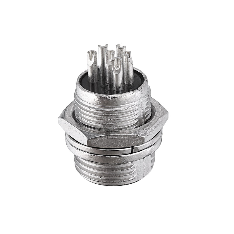 GX12 6 Pin 12mm Male & Female Wire Panel Circular Connector Aviation Socket Plug