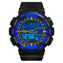 HONHX S716 Fashion Colorful Night Light Men Alarm Clock Week Display Sport Digital Watch