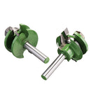 2Pcs 8mm Shank Tenon Router Bit Cabinet Door Panel Milling Woodworking Cutter