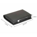 RFID X-37 Portable Anti-degassing Business Card Holder Wallet Leather Name Card Case ID Credit Card Storage Box