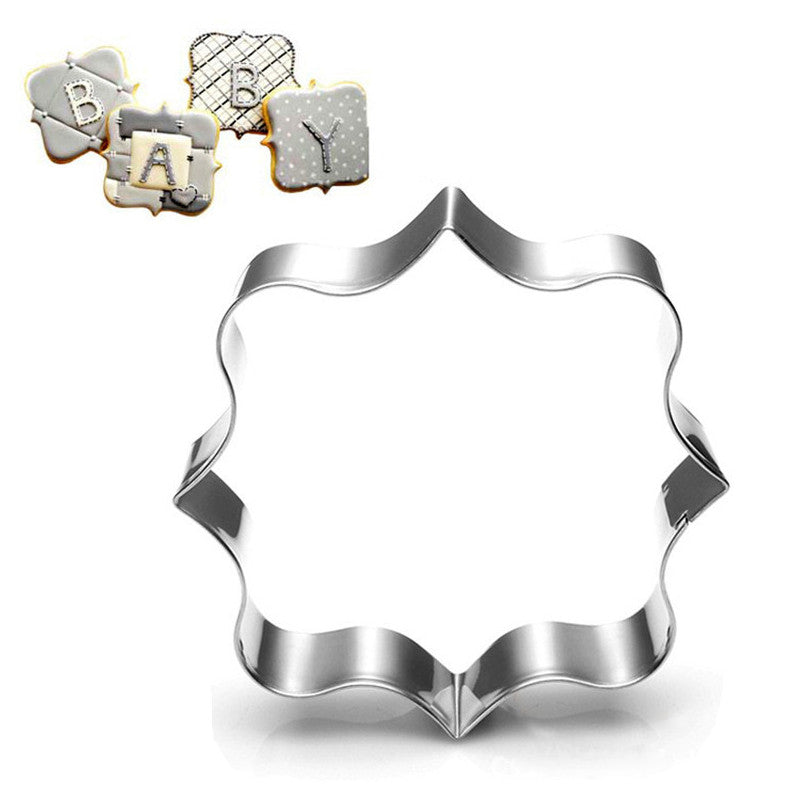 4pcs Blessing Wedding Frame Cookie Cutters 3D Biscuit Sugarcraft Kitchen Mould Baking Pastry Tools