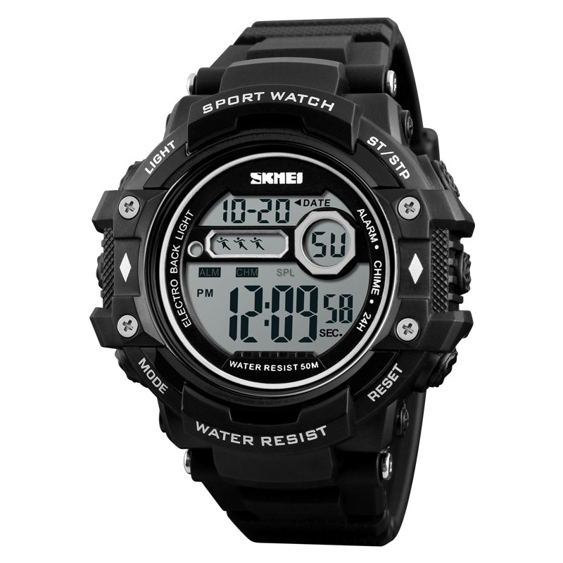 SKMEI 1325 Electronic Chronograph Digital Watch Calendar Alarm Men Sport Watches