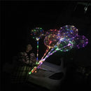 20-inch DIY Luminous Transparent Wave Ball Birthday Wedding Decoration Led Lantern Balloon Vibrating Toy