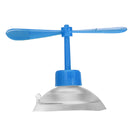 Universal Motorcycle Rubber Helmet Fan Style Decorate Accessories Suction Cup Propellers