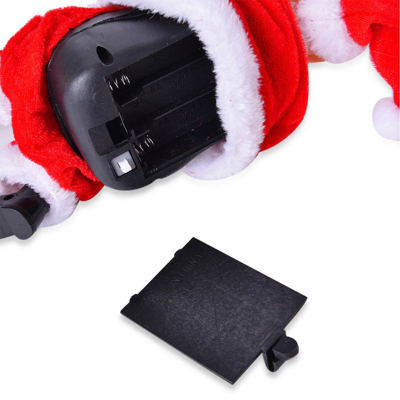 Christmas Electric Musical Toys Santa Claus Climbing Chimney Doll Xmas Decor Gift