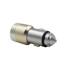ZQ-N404 USB Car Charger With Safety Hammer Auto Power Adapter For iPhone Xiaomi Samsung Phone MP3