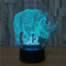 Colorful Festival Halloween LED 3D Illusion Lamp Night Light TF Card bluetooth Speaker