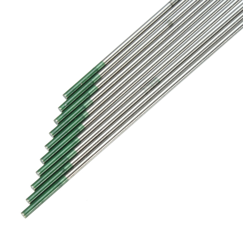 Green Tip Pure Tungsten Electrode for TIG Welding 10PK  1.6mm X 150mm