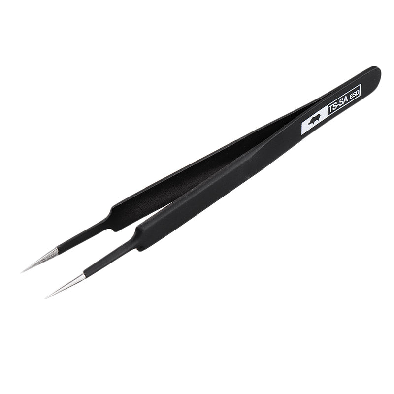 Anti-static ESD Stainless Steel Tweezer Maintenance Tools Industrial Precision Curved Straight Tweezers Repair Tools