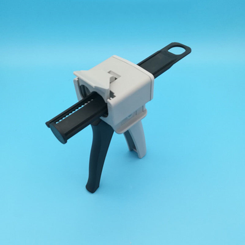 50ml AB Glue Applicator Dispenser Impression Mixing Dispensing Handle Spread Applicator Glue Nozzles Cartridge for 4:1 Glue Mixing Tube