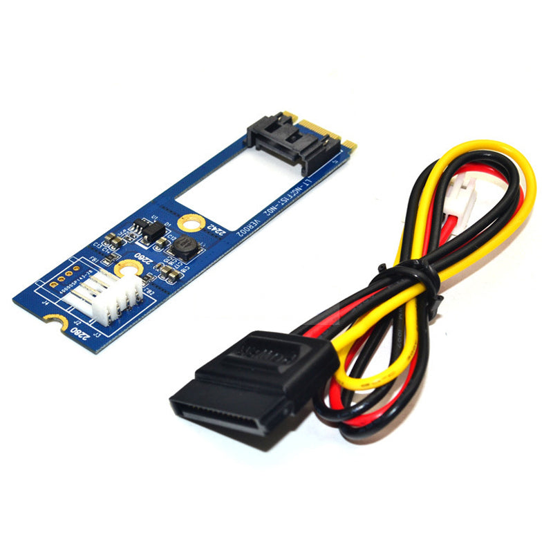 ITHOO MPCE1ST-N02 M.2 NGFF SATA to SATA 7PIN Interface SSD PCI-E Expansion Card 6Gbps for Desktop Computer