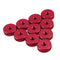 10Pcs M3 Hand Knurled Thumb Aluminum Alloy Screw Nut Spacer Flat Washer