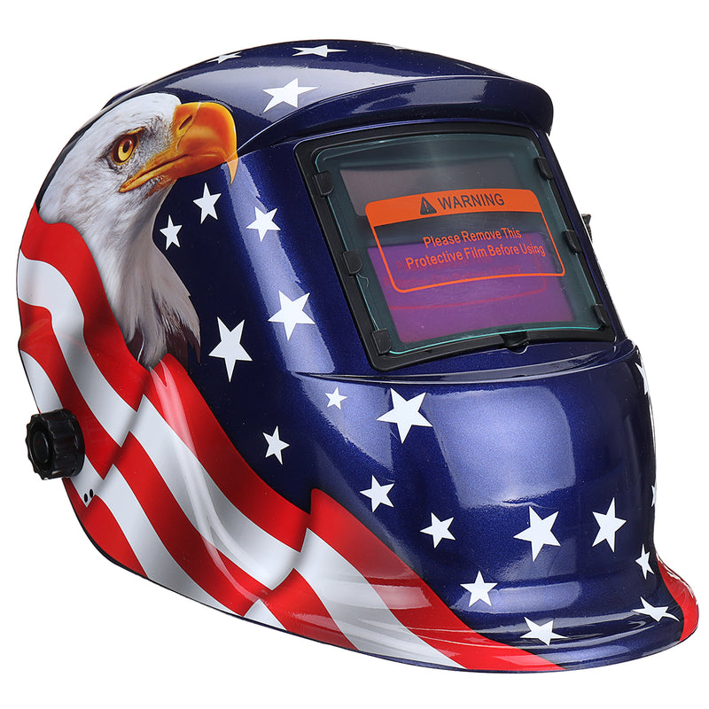 Solar Power Automatic Dimming Welding Helmet Mask Adjustable Head Band