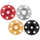 Drillpro 110mm Tungsten Carbide See Through Wood Shaping Disc Bevel Carving Disc with Hole 16mm Bore Sanding Grinder Wheel for Angle Grinder
