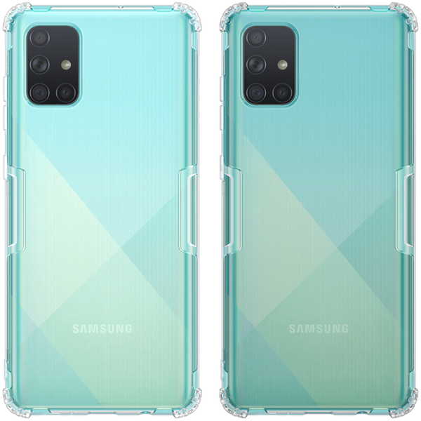 NILLKIN Bumpers Natural Clear Transparent Shockproof Soft TPU Protective Case for Samsung Galaxy A71 2019