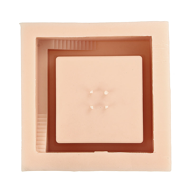 Silicone Concrete Mold Cement Cube DIY Flower Pot Molds Garden Planter Vase Mould