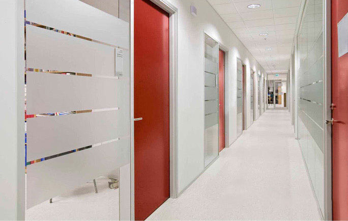 KCASA S151 45cmX200cm Modern Stripe Pattern Glass Stickers Bathroom Balcony Sliding Door Frosted Gla