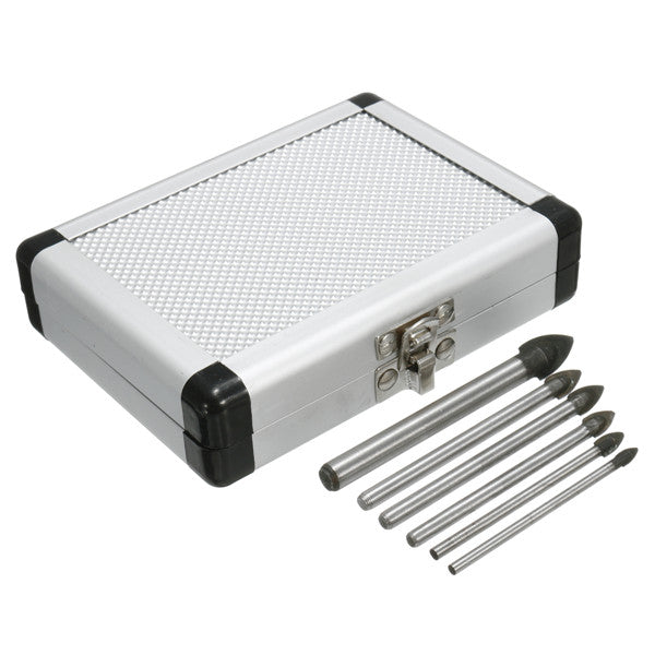 6pcs 3/4/5/6/8/10mm Triangular Drill Bit Set for Ceramic Tile Glass