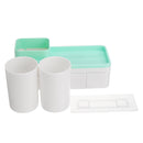 Magnetic Toothbrush Holder Toothpaste Dispenser Bathroom Organizer Storage 2/3 Cup Toothbrush Squeezer