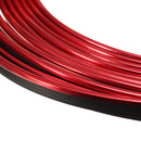 5M Car Interior Moulding Auto Decorative Red Chrome Shiny Strip Universal