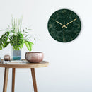 Loskii CC001 Creative Marble Pattern Wall Clock Mute Wall Clock Quartz Wall Clock For Home Office Decorations