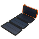 20000mAh Solar Panel Solar Charger 7W 5V/2A Foldable Solar Panel Charger Dual USB Portable Mobile Power Bank