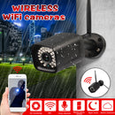 720P Black US Plug Wireless Camera Outdoor HD Wifi Remote Home IP Camera Two-Way Voice Intercom Waterproof Monitoring External Speaker Microphone with Card