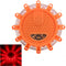 Auto 15 LED Motorcycle Round Beacon Emergency Strobe Flashing Warning Lights Safety