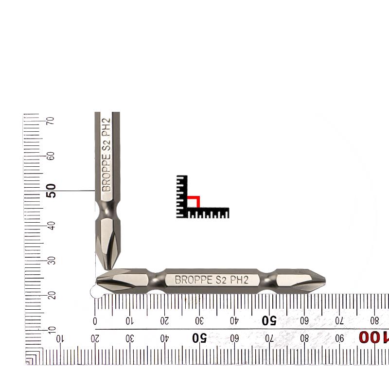 BROPPE S2 Magnetic Phillips Screwdriver Bit Set with Removable Magnetizer Ring PH2 Electric Screwdriver 1/4 Inch Hex Shank