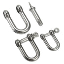 M4 M5 M6 D Shackle with Screw Pin 304 Stainless Steel U Shape Bracelet Shackle