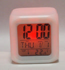 Multi-Function Night Lamp Temperature Square Clock Calendar Alarm Clock