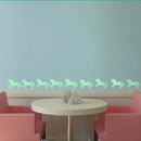 Honana DX-126 10PCS 7X10CM Fluorescent Glow Unicorn Wall Sticker Home Bedroom Decor