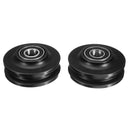 2Pcs Sliding Barn Door Wheel 70x34x15mm POM Lifting Pulley Accessories