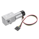 Machifit JGY-370 DC 12V Double Shaft Motor Reduction Gear Turbine Worm Self-locking Motor