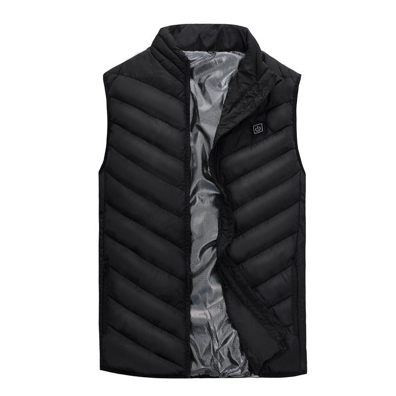 9 Heating Pads USB Electric Heated Vest Jacket Warm Body Warmer Pad Winter Thermal