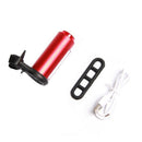 Aluminum COB USB Rechargeable Bike Light Taillight LED Warning Safety Bicycle Cycling Light