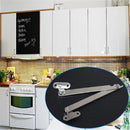 2pcs Cabinet Cupboard Kitchen Door Soft Close Lift Up Stay Support Hinge Damper
