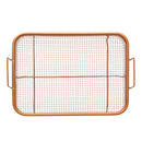 BBQ Picnic Stainless Steel Oven Grill Healthier Cook Bacon Drip Rack Tray With Pan