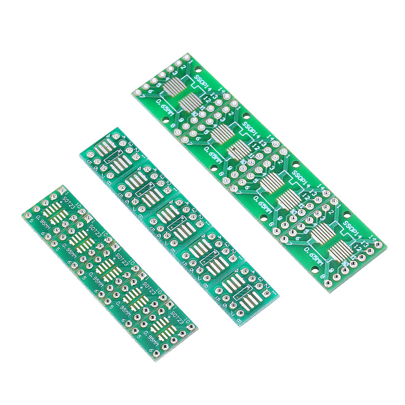 350Pcs 7 Values Each 50 PCB Board Kit SMD Turn To DIP SOP MSOP SSOP TSSOP SOT23