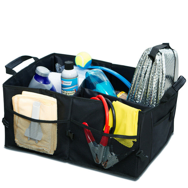 Trunk Cargo Organizer Folding Caddy Car Seat Back Storage Collapse Bag Bin