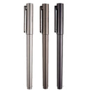 Deli A13 Metal Texture 0.5mm Gel Pen In Black For Office And School Stationary Supplies 12 Pcs