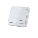 2pcs KTNNKG Wireless Light Switch Kit + KTNNKG 433MHz Universal Wireless Remote Control 86 Wall Panel RF Transmitter With 2 Buttons