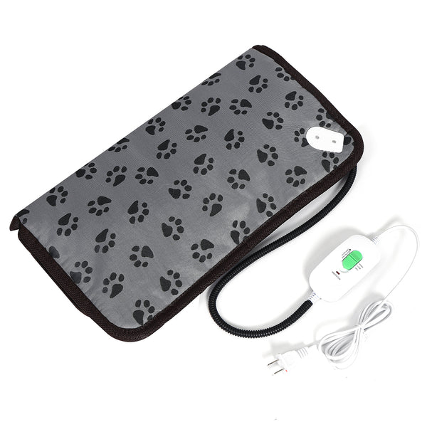 110V Electric Pet Heating Mat Winter Heated Blanket 2 Speeds Waterproof Cat Dog Heater Pads Bed Bite Resistant