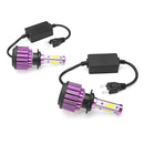 Pair H7 60W 6000LM 4-Sided LED Car Headlights Bulb Lamp Kit 6000K White IP68